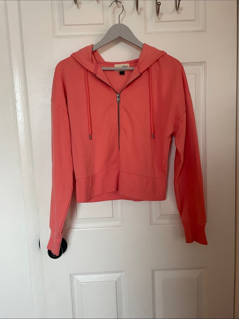 Universal Thread Coral Half-Zip Hooded Utility Jacket